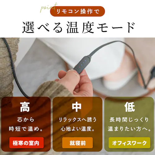 ENETANPO フットウォーマー グレー_4