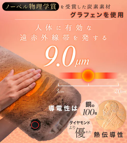 ENETANPO グラフェンホットウォーマー グレー_2