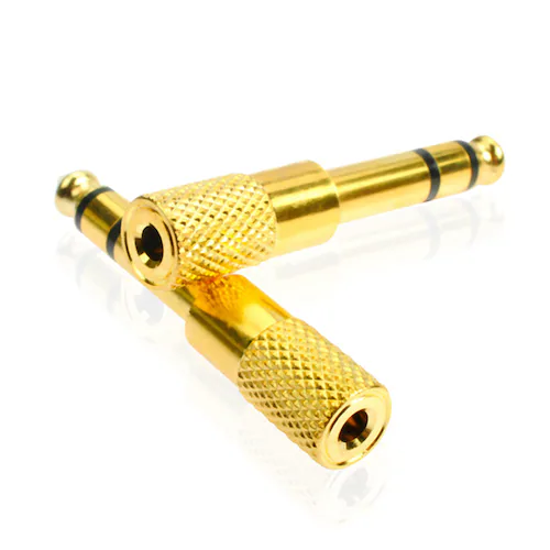 auxアダプター 金メッキ 6.5mmオス⇔ 3.5mmメス コネクタ 3.5AUXジャック AUXアダプタ ヘッドホン φ6.5mm φ3.5mm 変換 スピーカー イヤホン マイク 楽器_5