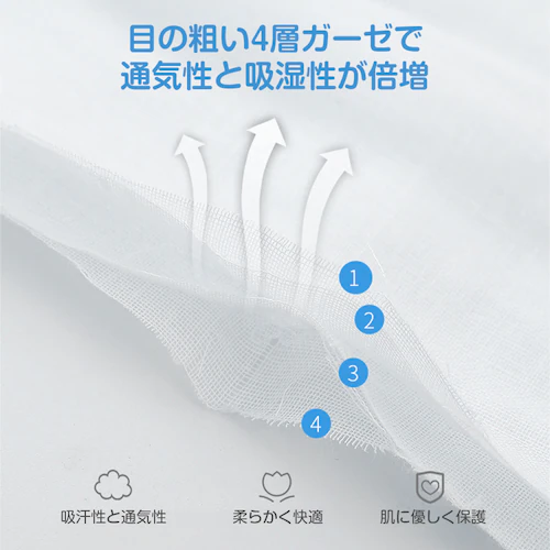 汗取りパッド 3枚組 ベビー 赤ちゃん キッズ 子供 綿100% ガーゼ4層 背中 吸汗 通気性 ポケット 可愛い コットン 肌に優しい 肌着 洗い替え 春 夏 秋 汗疹対策_8