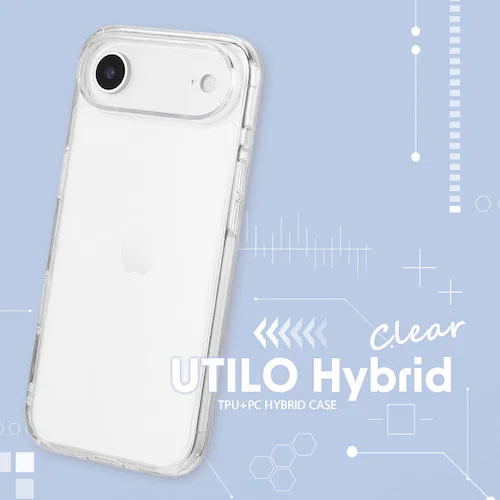 iPhone Air 耐傷・耐衝撃ハイブリッドケース 「UTILO Hybrid」 クリア_2