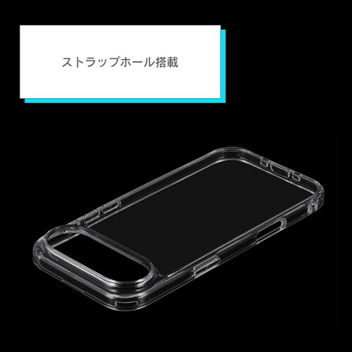 iPhone Air 耐傷・耐衝撃ハイブリッドケース 「UTILO Hybrid」 クリア_5