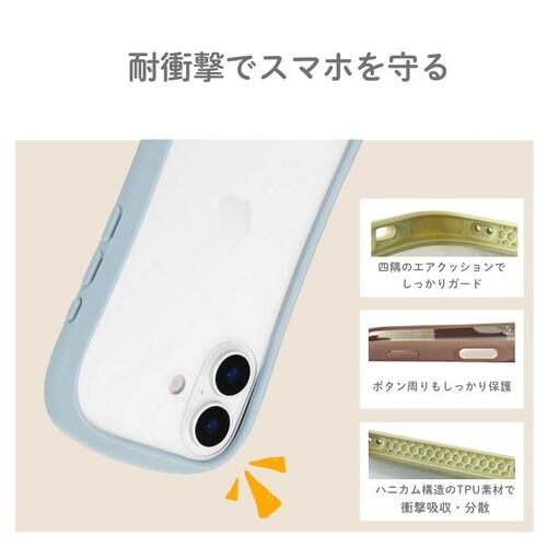 iPhone 17 耐傷・耐衝撃ハイブリッドケース 「ViAMO freely」 ライトグレー_5