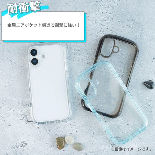 iPhone 17 超衝撃吸収エアポケットケース「AIR-ROUND」 クリア_5
