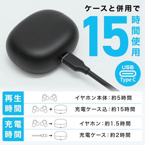 耳を塞がないスマートイヤホン mono090_5