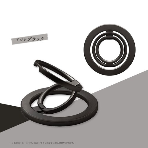 スマートフォンリング「MAGTUS」マットブラック_3