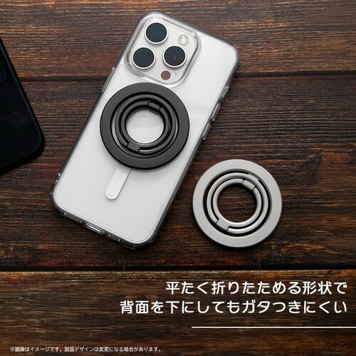 スマートフォンリング「MAGTUS」マットブラック_7