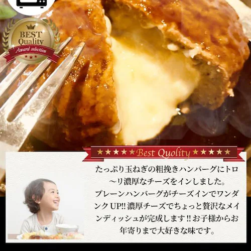 ハンバーグ 食べ比べ 豪華 福袋 メガ盛り 2.2kg 2種セット (プレーン100g×12個、チーズイン100g×10個) 惣菜 お弁当 業務用 爆買_6