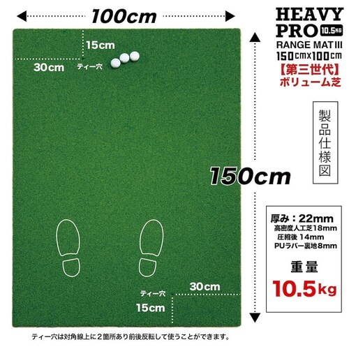 d10.5kgEO{[ HEAVY PRO RANGE MAT wr[vW}bgIII 150cm~100cm SeB[2 LL&L t_5