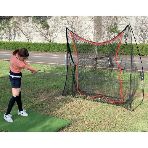 省スペースゴルフネット インパクトネット2.1mタイプ +サポートネットII同梱 練習 用具 用品 器具 トレーニング_6