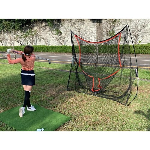 省スペースゴルフネット インパクトネット2.1mタイプ +サポートネットII同梱 練習 用具 用品 器具 トレーニング_7
