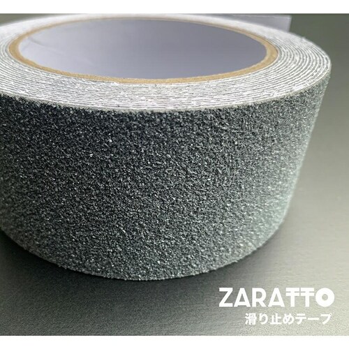 お徳用6個セット ZARATTO ザラット 滑り止めテープ 標準タイプ・グレー 幅10cm×長さ5m 鉱物粒子 PVC 耐水 すべりどめ ノンスリップ_11