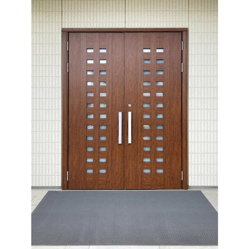 雨の日安心 滑り止めドアマット 120cm×90cm 業務用8mm厚 強力ゴーリキエイト 滑り止めマット グレー_16