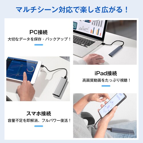 M.2 SSD OtP[X NVMe/SATA/NGFF Ή USB3.2 Gen2 ] 10Gbps UASP/TRIM  RpNg y p\R er ^ f[^ڍs X_10