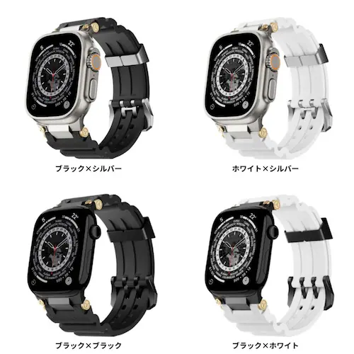 yBELTIESzAbvEHb`oh Apple Watchp 49mm 46mm 45mm 44mm 42mm ubN~O[ XeX VR X|[c i ϐ AEghA Ult_4