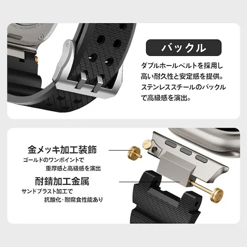 yBELTIESzAbvEHb`oh Apple Watchp 49mm 46mm 45mm 44mm 42mm ubN~O[ XeX VR X|[c i ϐ AEghA Ult_11