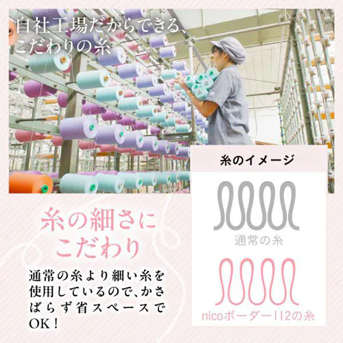 今治タオル nicoボーダー112 ミニバスタオル 薄手 全4色 【送料無料】_5