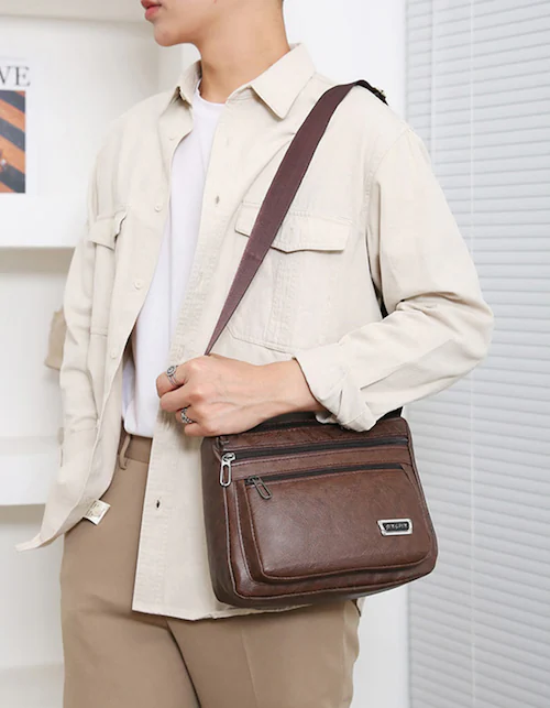 4ポケットショルダーバッグ ブラウン_1