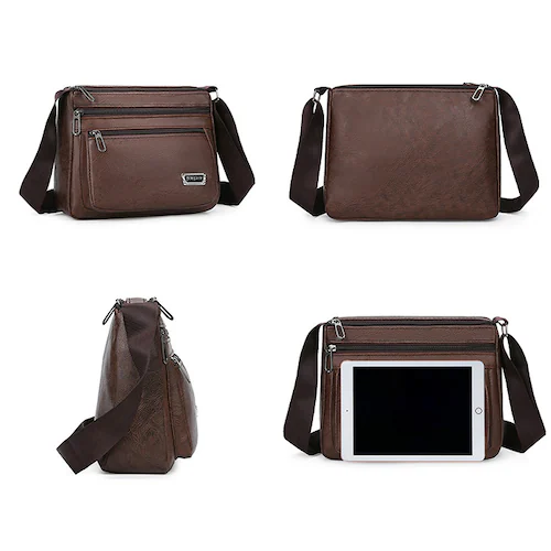 4ポケットショルダーバッグ ブラウン_7