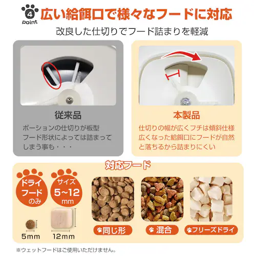 自動給餌器 猫 犬 タイマー 自動餌やり機 自動 給餌器 ペットフィーダー 餌やり機 音声録音 イヌ ネコ_5
