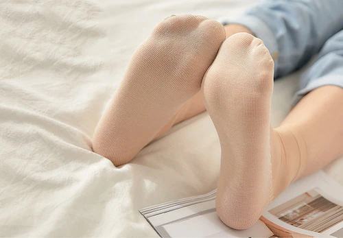 ストッキング風ショートソックス 10足セット ブラック_7