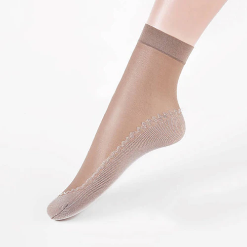 ストッキング風ショートソックス 10足セット ブラック_14