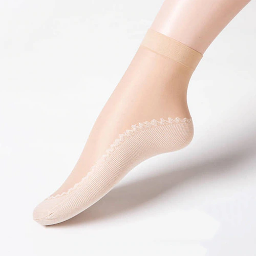 ストッキング風ショートソックス 10足セット ブラック_16