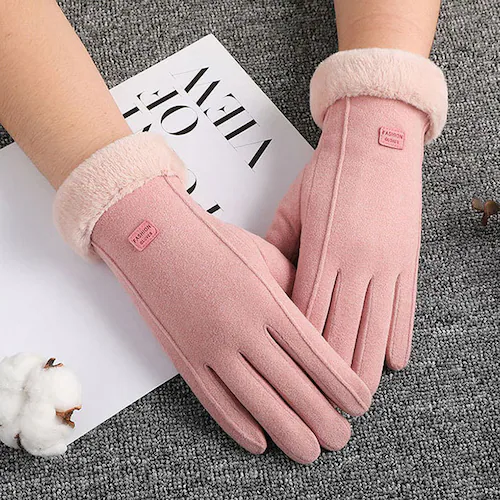 スマホも使える☆あったか手袋 ピンク_2