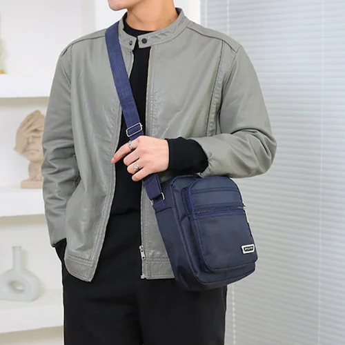 メンズ6ポケットミニショルダーバック ブラック_4