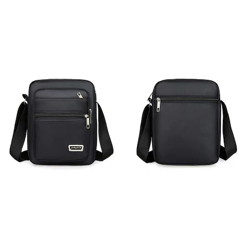 メンズ6ポケットミニショルダーバック ブラック_5