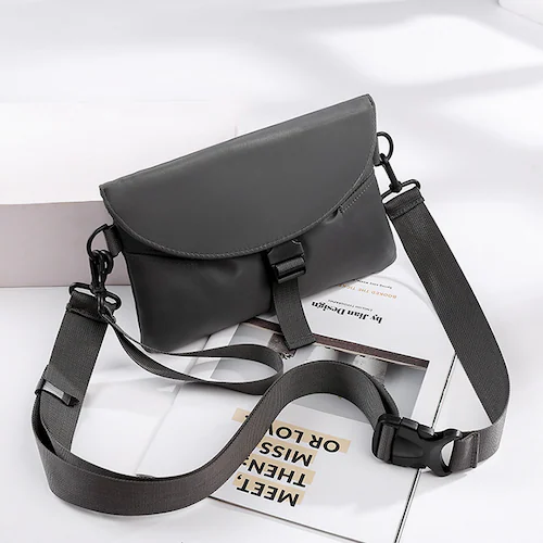 ぺたんこショルダーバッグ ブラック_5