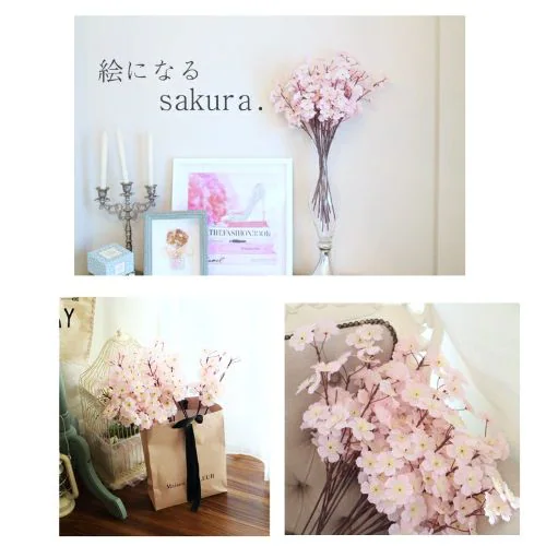 桜 造花 リアル 桜 造花 10本セット 一本差し 桜 造花 花びら サクラ 造花 花 春 桜 サクラ サクラ 枝 桜 綺麗 スプレー 大量注文可能 季節の花 おすすめ 春 装飾 店舗 施設 ホーム_5