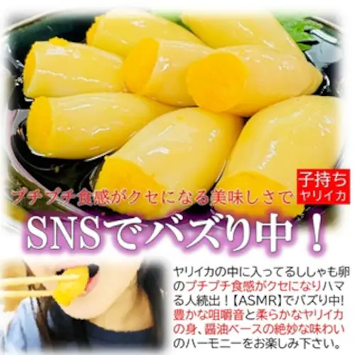 子持ち ヤリイカ 業務用 500g/PC+柚子唐辛子付き/Mサイズ(約20個前後入り) 子持 やりいか いか イカ 烏賊 惣菜 ギフト お取り寄せ プチプチ 食感 咀嚼音 ASMR_2