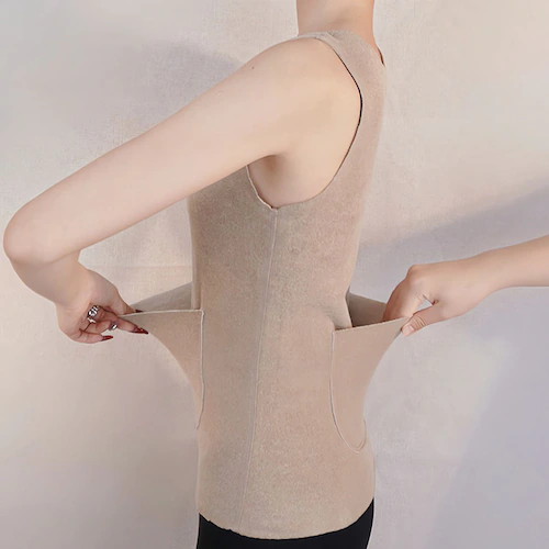 前後ポケット付き☆レディースあったかインナー レディースインナー カイロポケット付き 防寒インナー ホットインナー カイロ収納 背中ポケット 前ポケット付き カイロインナー 冷え対策 あったか カイロ_6