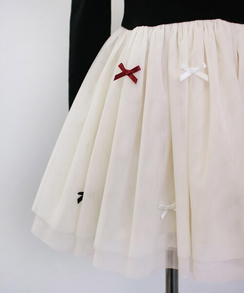 ワンピース キッズ 長袖 通販 ドレスワンピース 10002890 子供 ドレス 女の子 結婚式 パーティ 発表会 卒園式 入園式 入学式 七五三 リボン チュールスカート かわいい オシャレ 可愛い_12