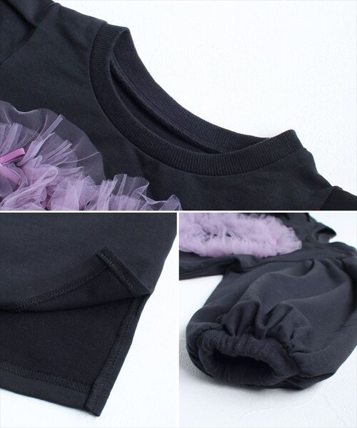 Rora ワンピース 通販 ムラサキ ハートワンピース 子供服 キッズワンピース 長袖 カジュアル ハート レース 女の子 キッズ 子供 こども 子ども お出かけ フォーマル おしゃれ かわいい オシ_16