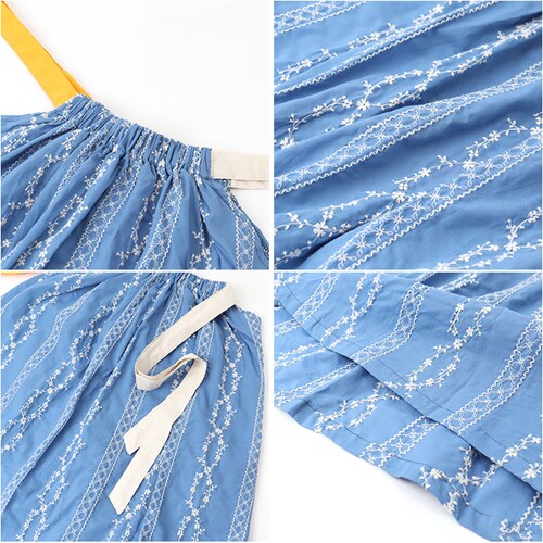 Rora ワンピース 通販 ローラ コースタル キャミソールワンピース キャミワンピース ノースリーブ キッズ 夏 子供 こども 子ども 女の子 女子 青 ブルー おしゃれ かわいい オシャレ カジュ_9