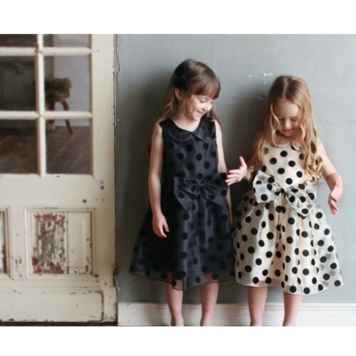 発表会 ドレス ワンピース キッズ 通販 ドレスワンピース 12182001 フォーマルワンピース ノースリーブ 子供 女の子 結婚式 パーティ ドット リボン 丸襟 チュールスカート かわいい フォ_1