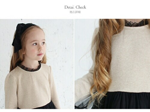 ワンピース キッズ 長袖 通販 ドレスワンピース 12122002 子供 ドレス 女の子 結婚式 パーティ 発表会 七五三 卒園式 入園式 入学式 バイカラー 配色 チュール かわいい オシャレ 可愛_8