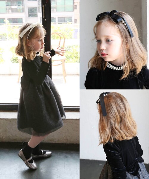 子供 ドレス ワンピース 女の子 通販 キッズ ドレスワンピース 62032302 フォーマルワンピース 長袖 ベロア パール チュールスカート 結婚式 パーティー 発表会 入園 卒園 入学 かわいい_7