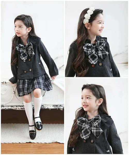 �L�b�Y �X�[�c ���w�� ���̎q �ʔ� �Z�b�g�A�b�v 10002287 �t�H�[�}���X�[�c �㉺�Z�b�g �q�ǂ� ������ ������ ���\�� ���܎O ��i �`�F�b�N�� �^�[�^���`�F�b�N ������� ��l���� �I_6