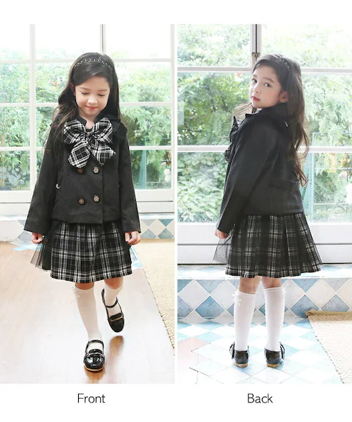 �L�b�Y �X�[�c ���w�� ���̎q �ʔ� �Z�b�g�A�b�v 10002287 �t�H�[�}���X�[�c �㉺�Z�b�g �q�ǂ� ������ ������ ���\�� ���܎O ��i �`�F�b�N�� �^�[�^���`�F�b�N ������� ��l���� �I_20