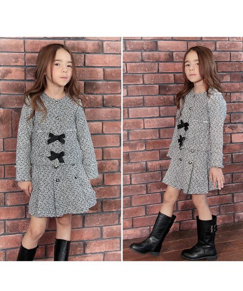 �L�b�Y �X�[�c ���w�� ���̎q �ʔ� �c�C�[�h �Z�b�g�A�b�v 10005406 �t�H�[�}���X�[�c �㉺�Z�b�g �q�ǂ� ������ ������ ���\�� ���܎O ��i �m�[�J���[�W���P�b�g ������� ���� ��l_2