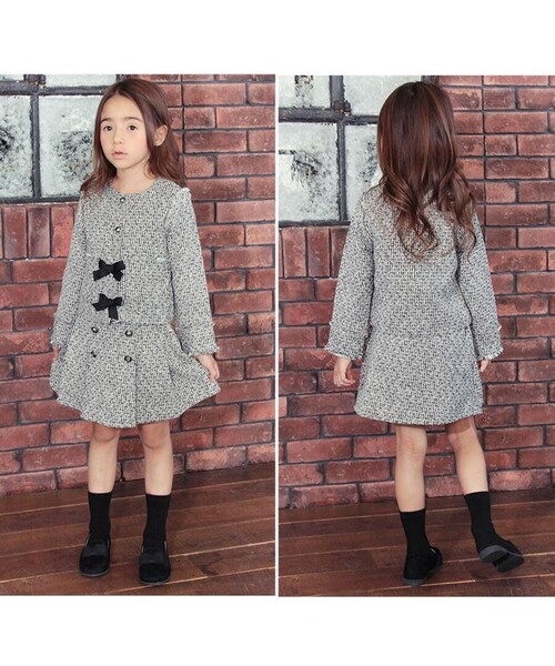 �L�b�Y �X�[�c ���w�� ���̎q �ʔ� �c�C�[�h �Z�b�g�A�b�v 10005406 �t�H�[�}���X�[�c �㉺�Z�b�g �q�ǂ� ������ ������ ���\�� ���܎O ��i �m�[�J���[�W���P�b�g ������� ���� ��l_8