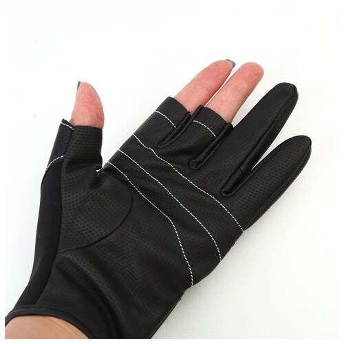 釣り 手袋 滑り止め 通販 フィッシンググローブ フィッシング グローブ ゆびなし 3本 指なし 防寒 アウトドア スポーツ 釣り道具 小物 バス釣り ルアー釣り 海釣り 川釣り グッズ_3