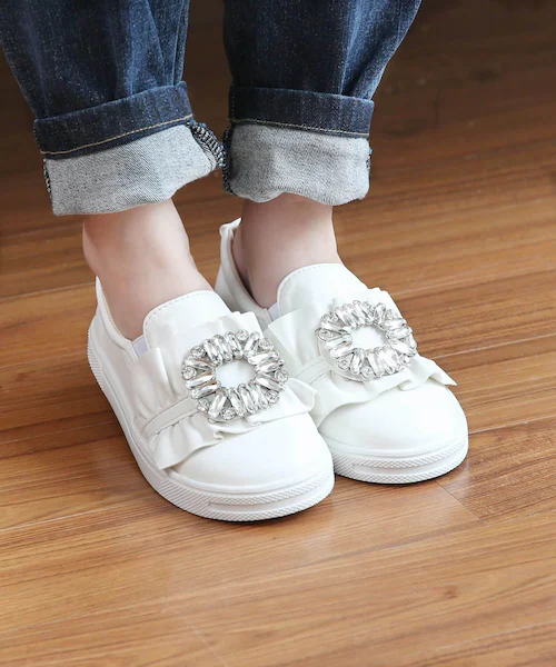 �L�b�Y �X���b�|�� ���̎q �ʔ� �R�Ȃ��X�j�[�J�[ 57062202 �� �z���C�g �r�W���[ �L���L�� ��� �����|�C���g �ʊw �ʉ� ���킢�� ������� ���� �J�W���A���V���[�Y �q���C �C �V��_5