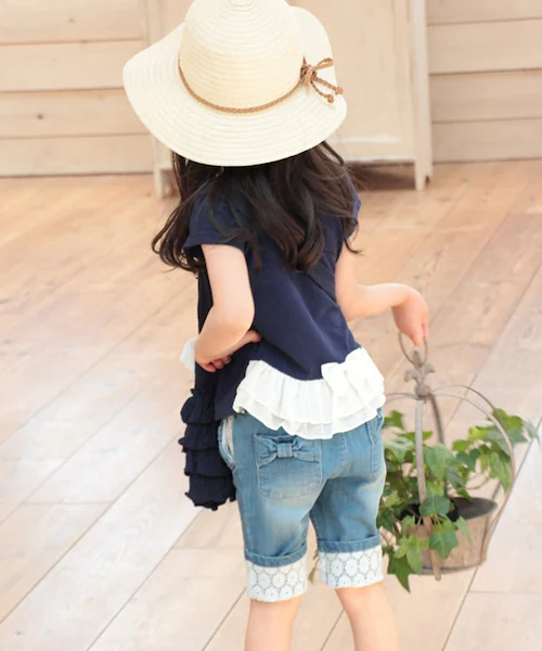 �V���[�g�p���c �L�b�Y ���̎q �ʔ� �f�j���p���c 10002605 �f�j���V���[�g�p���c �n�[�t�p���c �f�j�� �p���c �Z�p�� ���{�� ���[�X ������� ���킢�� �I�V���� ���� �i�`������ �K�[_17