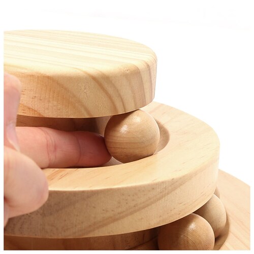 猫 おもちゃ 一人遊び 通販 ボール ねこ ネコ 玩具 ボール回転 遊び道具 留守番対応 運動不足解消 ストレス解消 遊ぶ盤 おしゃれ 木製 雑貨 インテリア 猫用 ペット グッズ ペット用品_7