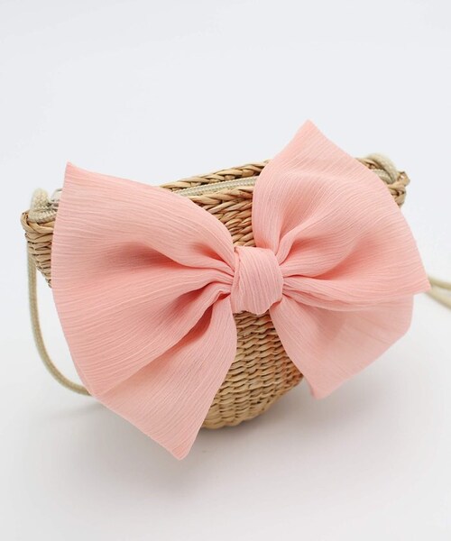 キッズ かわいい ポシェット 通販 かごバッグ ショルダーバッグ ショルダーバック 斜めがけバッグ 女の子 子供 こども 子ども リボン 小さめ おしゃれ 可愛い オシャレ 春 夏 秋 ナチュラル レ_9