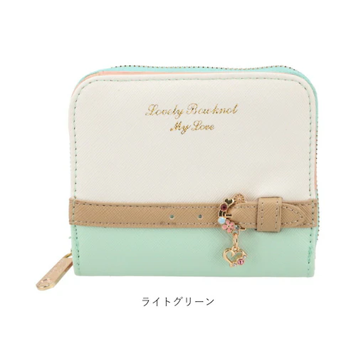 財布 レディース 二つ折り 通販 ミニ財布 小さい財布 ミニウォレット さいふ サイフ ミニサイフ 女子校生 コンパクト おしゃれ かわいい PU レザー ラウンドファスナー 女の子 こども 子供 キ_10